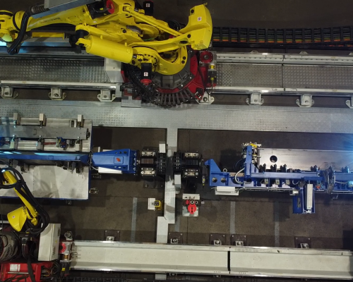 Zrobotyzowana cela montażowo-spawalnicza